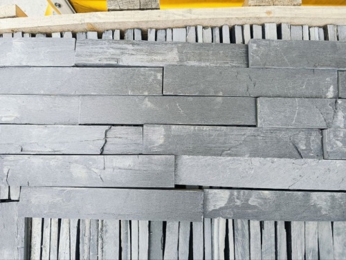 Плитка чёрная из натурального камня фасадная 30 см * 5 см, толщина 7 мм -30 мм купить в Верхнем Тагиле