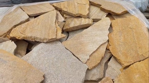 Плитняк златолит жёлтый для цоколя купить в Верхнем Тагиле