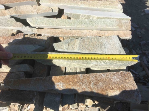 Горбушка златолит золотистый для облицовки купить в Верхнем Тагиле