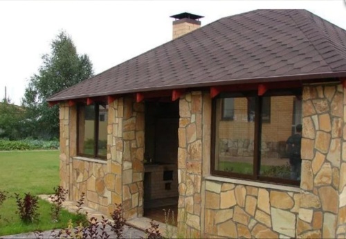 Плитняк златолит жёлтый для фасада 1,5-3 см купить в Верхнем Тагиле