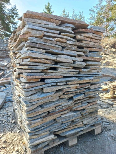 Плитняк златолит серебристый для фасада купить в Верхнем Тагиле