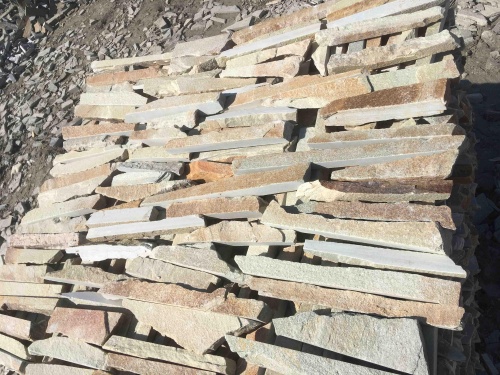 Горбушка златолит золотистый для облицовки купить в Верхнем Тагиле