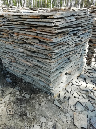 Плитняк златолит Уральский для цоколя, отмостки купить в Верхнем Тагиле